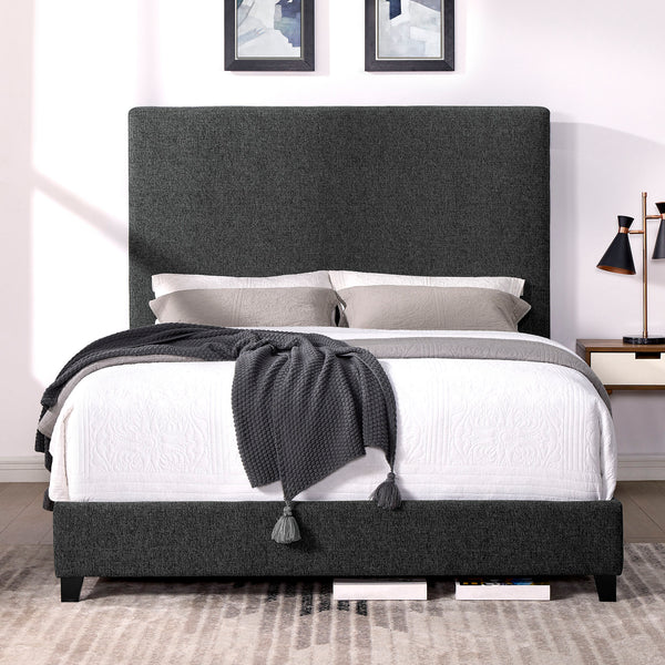 Upholstered Panel Bed Graphite