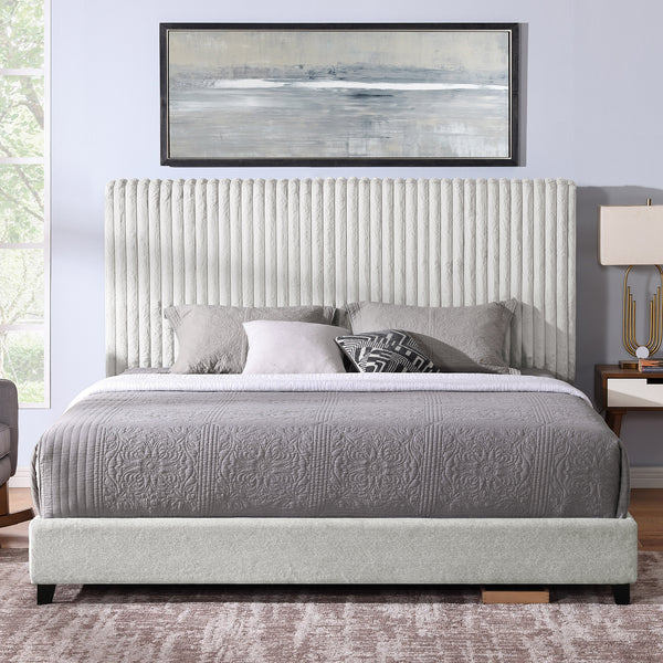Upholstered Panel Bed Stone