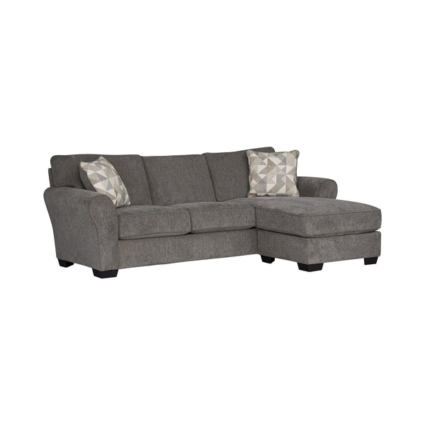 Athena Reversible Chaise Sofa Crossing Smoke - Transitional