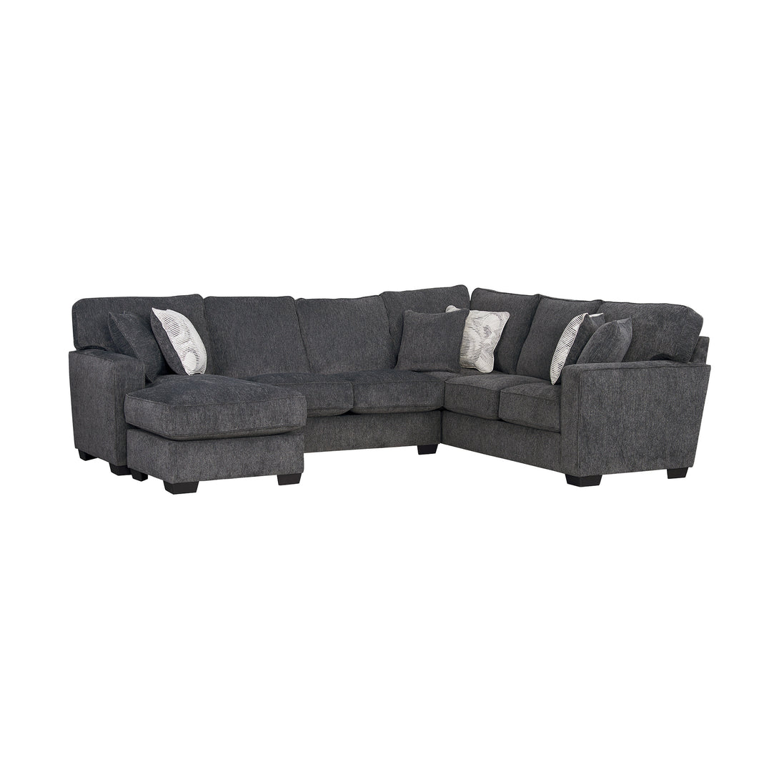 Minerva 2-Piece Sectional couch Crossing Anchor - Transitional