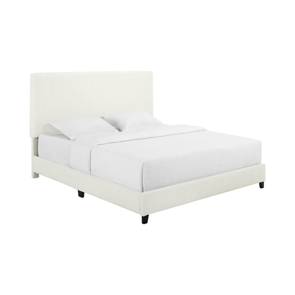 Bridger Upholstered Panel Bed White