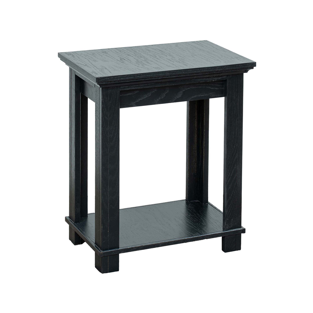 Topanga Chairside Table Clove - Transitional - Side View