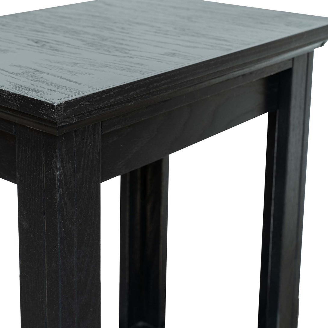 Topanga Chairside Table Clove - Transitional - Close View