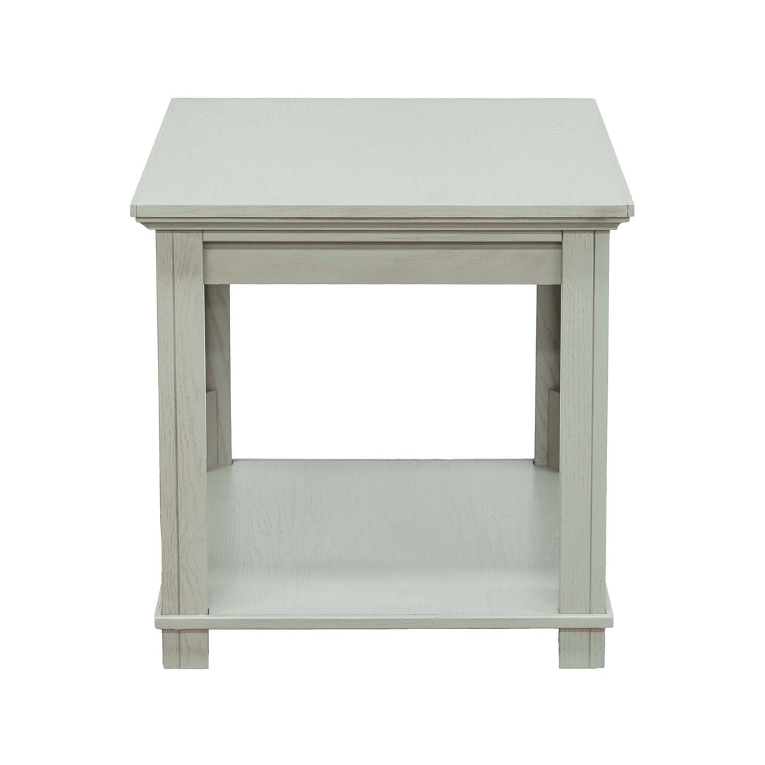 Topanga End Table Alabaster - Transitional