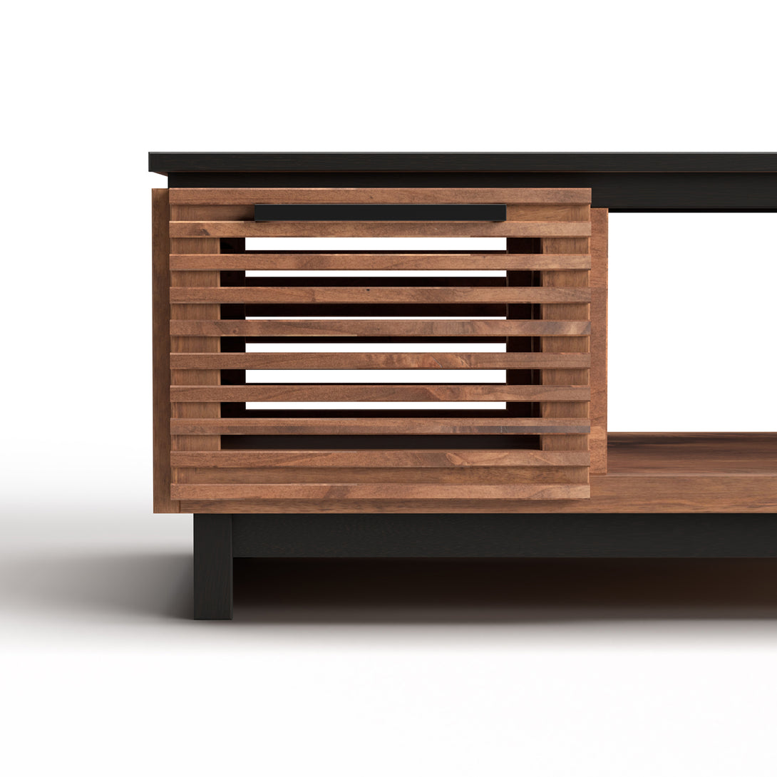 Graceland Coffee Table Wood Bourbon Black - Contemporary