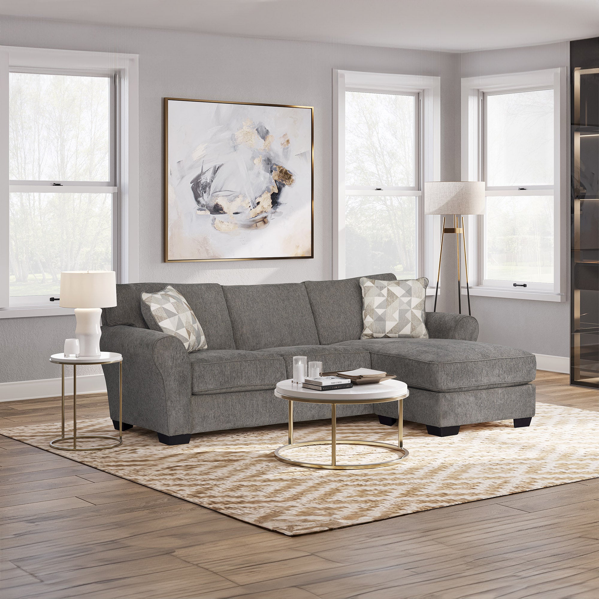 Athena Reversible Chaise Sofa – Legends Home