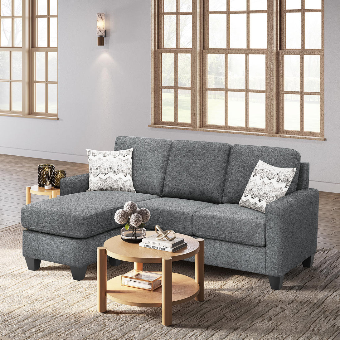 Keaton Reversible Chaise Sofa Endurance Graphite - Modern - LifeStyle