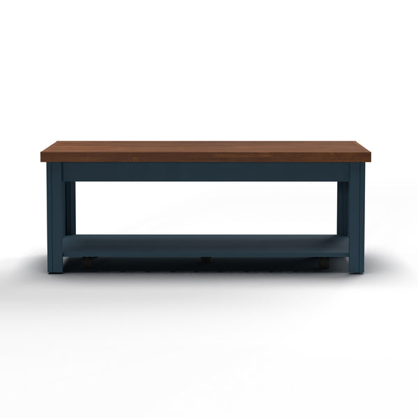 Nantucket Coffee Table Denim/Whiskey - Modern Farmhouse