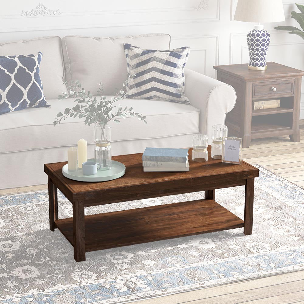 Sausalito Coffee Table Whiskey - Transitional - White Out