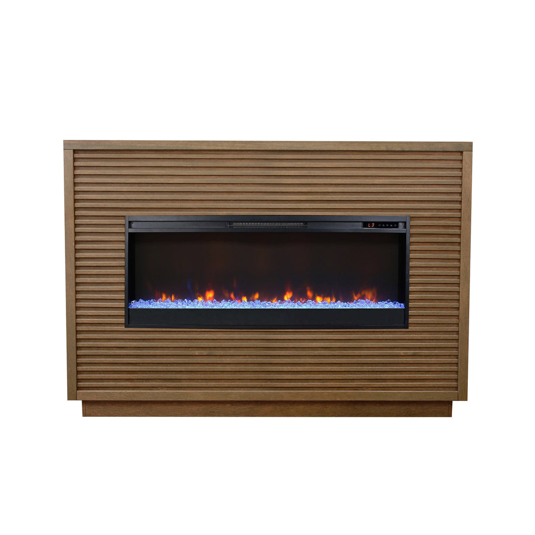 Stardust Fireplace Mantel Bourbon - Contemporary