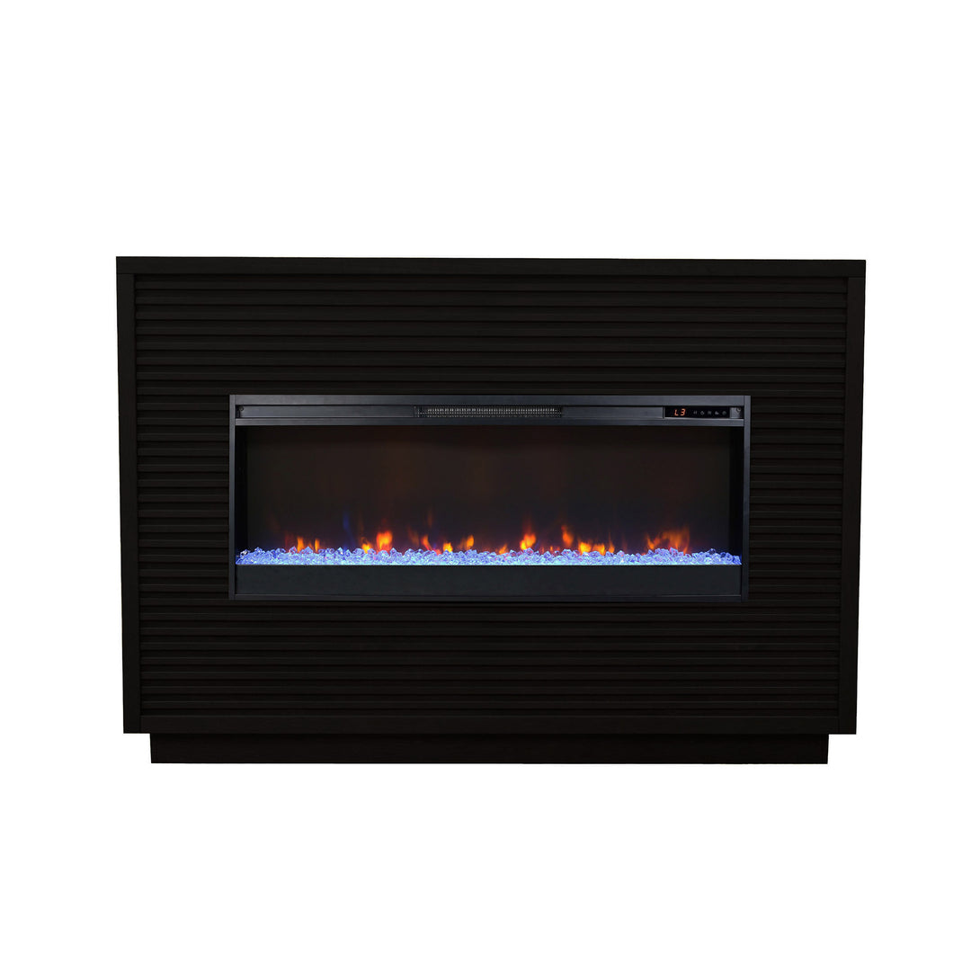 Stardust Fireplace Mantel Black - Contemporary