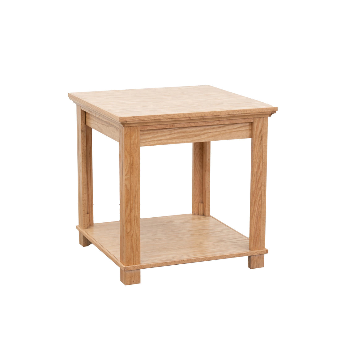 Topanga End Table Natural - Transitional - Side View