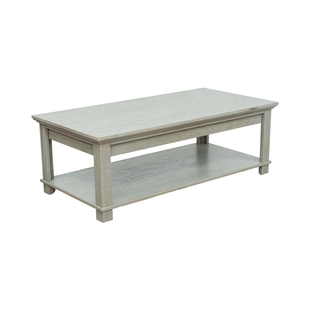 Topanga Coffee Table Alabaster - Transitional - Side View