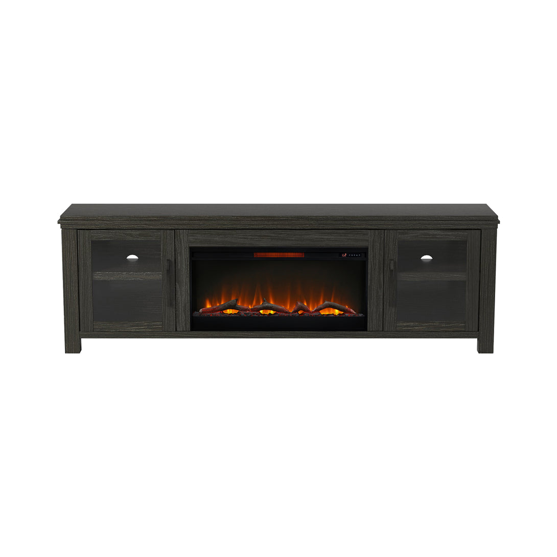 Tybee 86" Fireplace TV Stand Clove - Contemporary