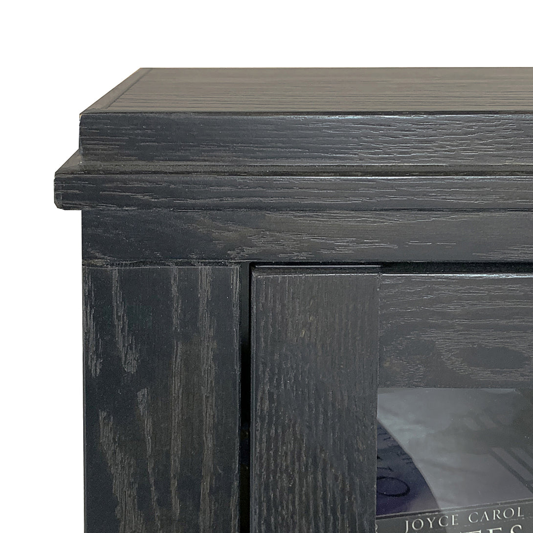 Tybee 86" Fireplace TV Stand Clove - Contemporary - Close View