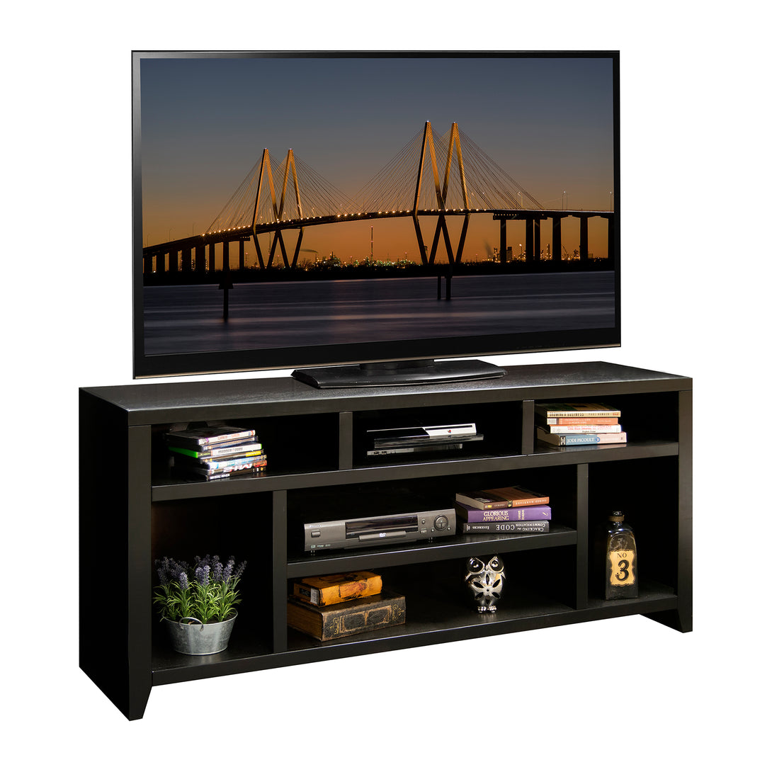 Urban Loft 66-inch TV Stand Mocha - Contemporary