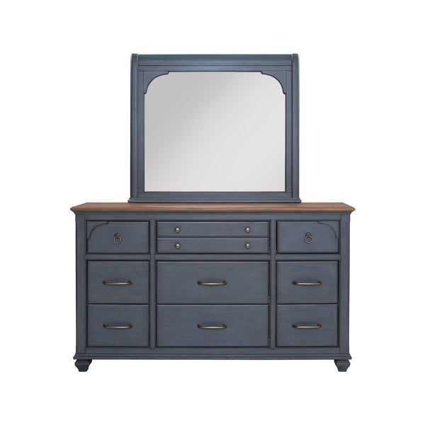 Americana Dresser Corduroy Blue - Traditional