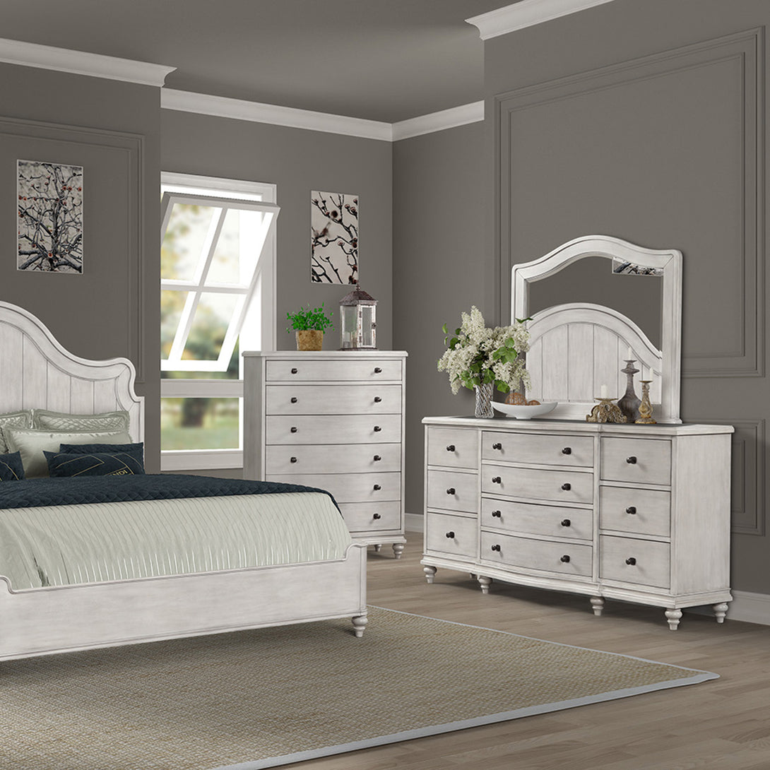 Delilah Chest Antique White Transitional