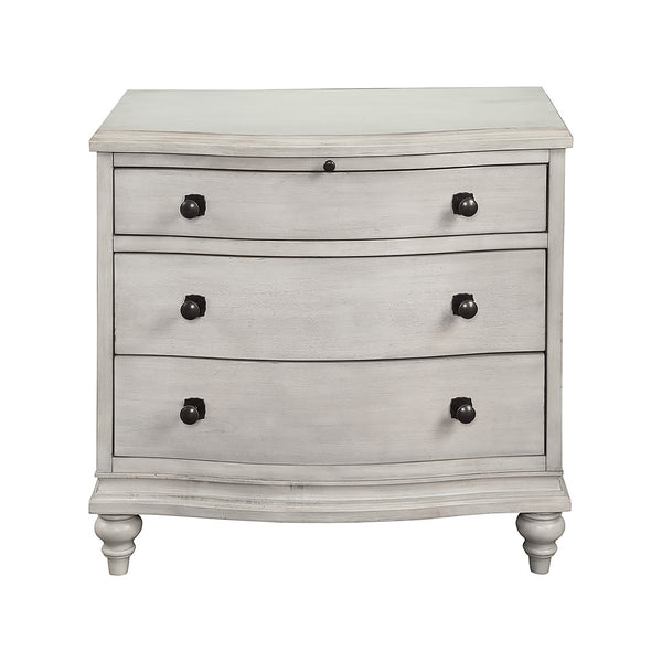 Delilah Nightstand Antique White - Transitional