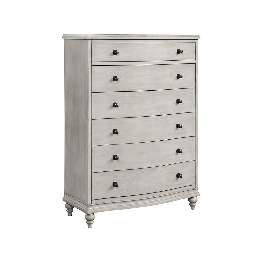 Delilah Chest Antique White - Transitional - Side View