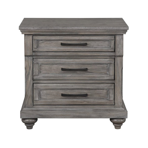 Linsey Nightstand Heather Gray - Contemporary