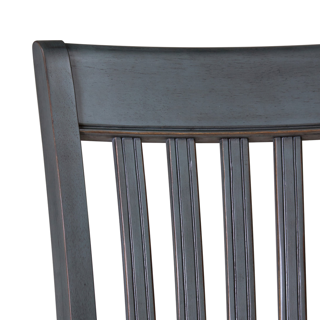 Americana Side Chair Dining Corduroy Blue - Traditional